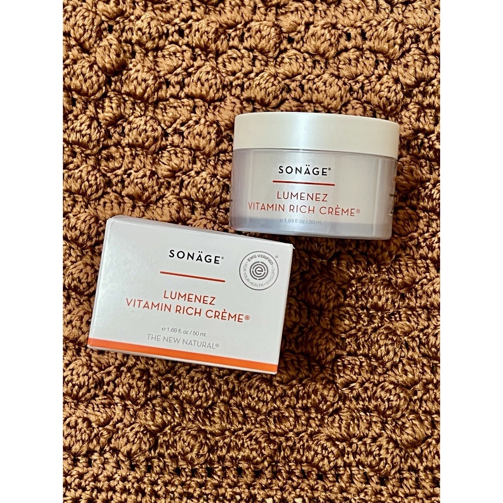 Sonäge Lumenez Vitamin Rich Crème‎ New In Box Luxury Face Moisturizer Clean